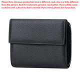 Royal Bagger Portable Trifold Short Wallets, Genuine Leather Coin Purse, Fashion Multiple Slot Card Holder 1869